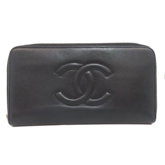 CHANEL Black Logo Wallet - Picture 1 of 11